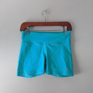 Alo Yoga | Turquoise Teal Burn Shorts